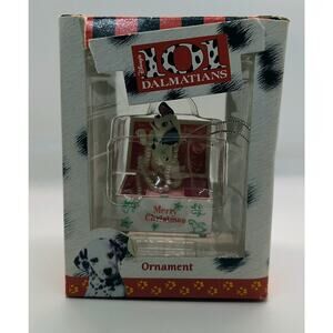 Disney 101 Dalmatians Christmas Ornament With Pearls # 255505 BNIB